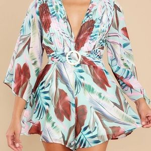 Red Dress Cutout Romper NWT